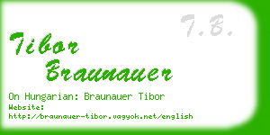 tibor braunauer business card